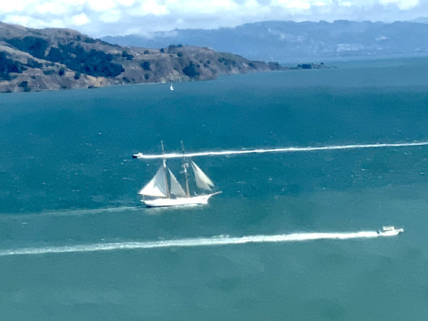 A once-in-a-lifetime shot, Angel Island in the background