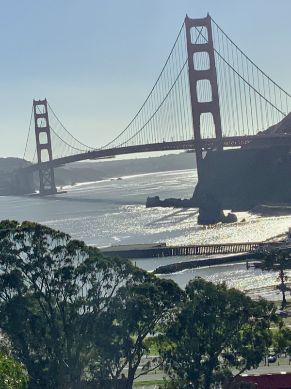 Incredible Golden Gate from Cavallo Point ridge